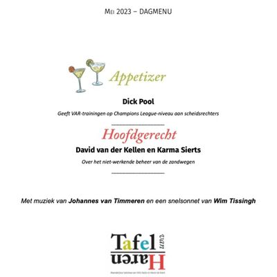 De Tafel van Haren - Mei 2023 – VAR-training op Champions League-niveau, Onvrede over zandwegen