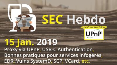 [SECHebdo] 15 Janvier 2019
