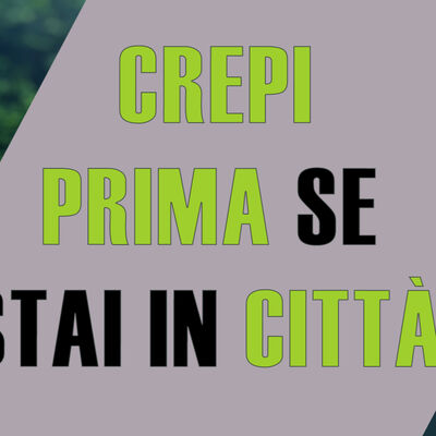 Muore prima chi vive in città