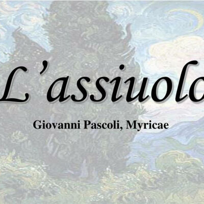L’assiuolo di Giovanni Pascoli.