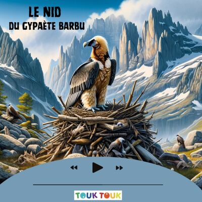 Le nid du gypaète barbu