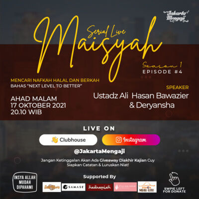NEXT LEVEL TO BETTER [SERIAL MAISYAH EPS.4] w/ Ustadz Ali Hasan Bawazier dan Deryansha
