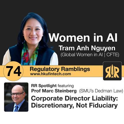 Ep 74 - Global Women in AI  /  Corporate Director Liability: Discretionary, Not Fiduciary